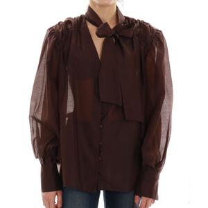 CAMICIA FIOCCO BORDEAUX
